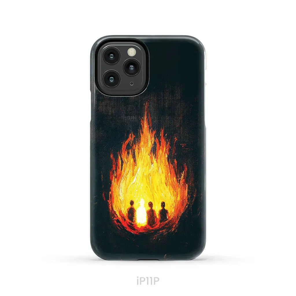 The Fiery Furnace Phone Case (Shadrach Meshach Abednego with Son of God) iPhone 11 Pro / Tough Case