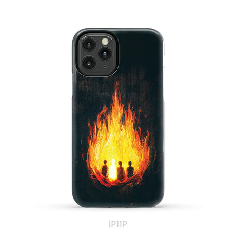 The Fiery Furnace Phone Case (Shadrach Meshach Abednego with Son of God) iPhone 11 Pro / Tough Case