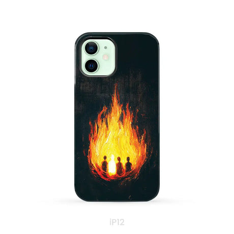 The Fiery Furnace Phone Case (Shadrach Meshach Abednego with Son of God) iPhone 12 / Tough Case