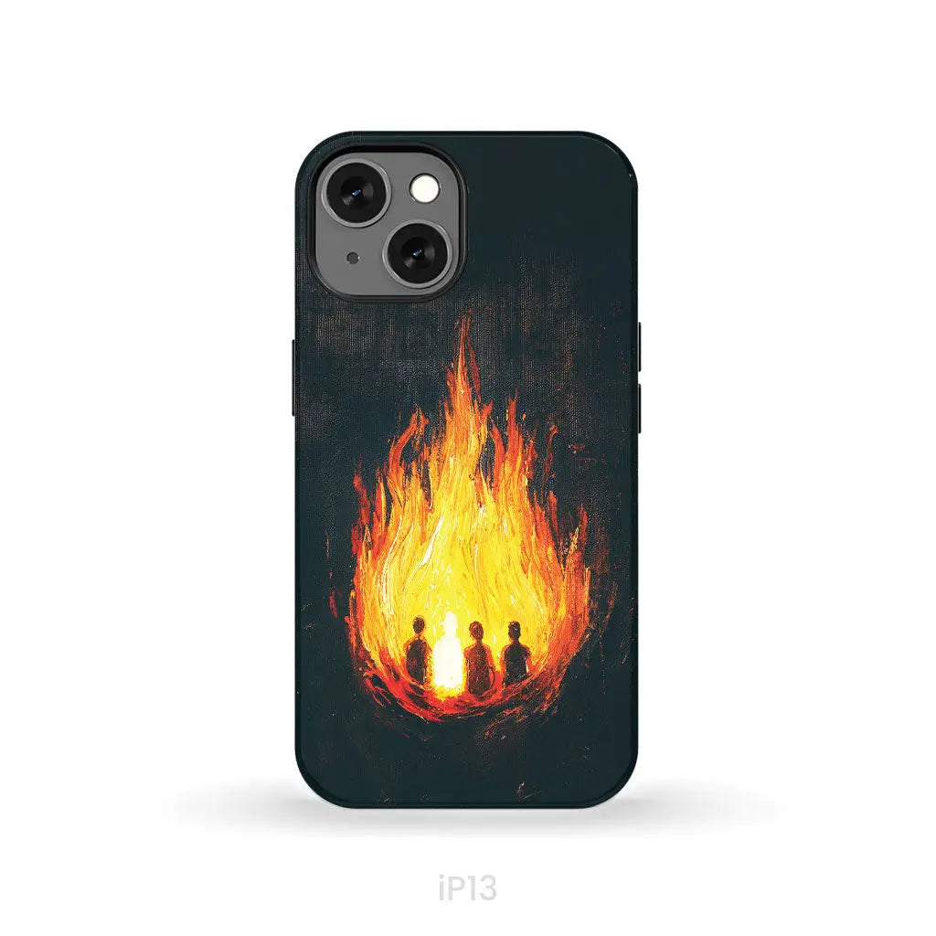 The Fiery Furnace Phone Case (Shadrach Meshach Abednego with Son of God) iPhone 13 / Tough Case