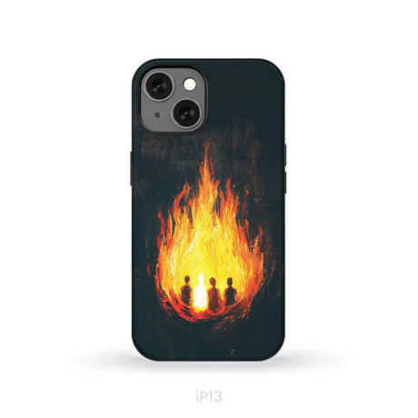 The Fiery Furnace Phone Case (Shadrach Meshach Abednego with Son of God) iPhone 13 / Tough Case