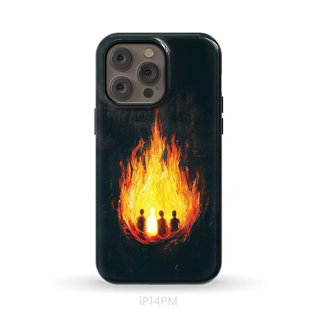 The Fiery Furnace Phone Case (Shadrach Meshach Abednego with Son of God) iPhone 14 Pro Max / Tough Case