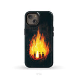 The Fiery Furnace Phone Case (Shadrach Meshach Abednego with Son of God) iPhone 14 / Tough Case