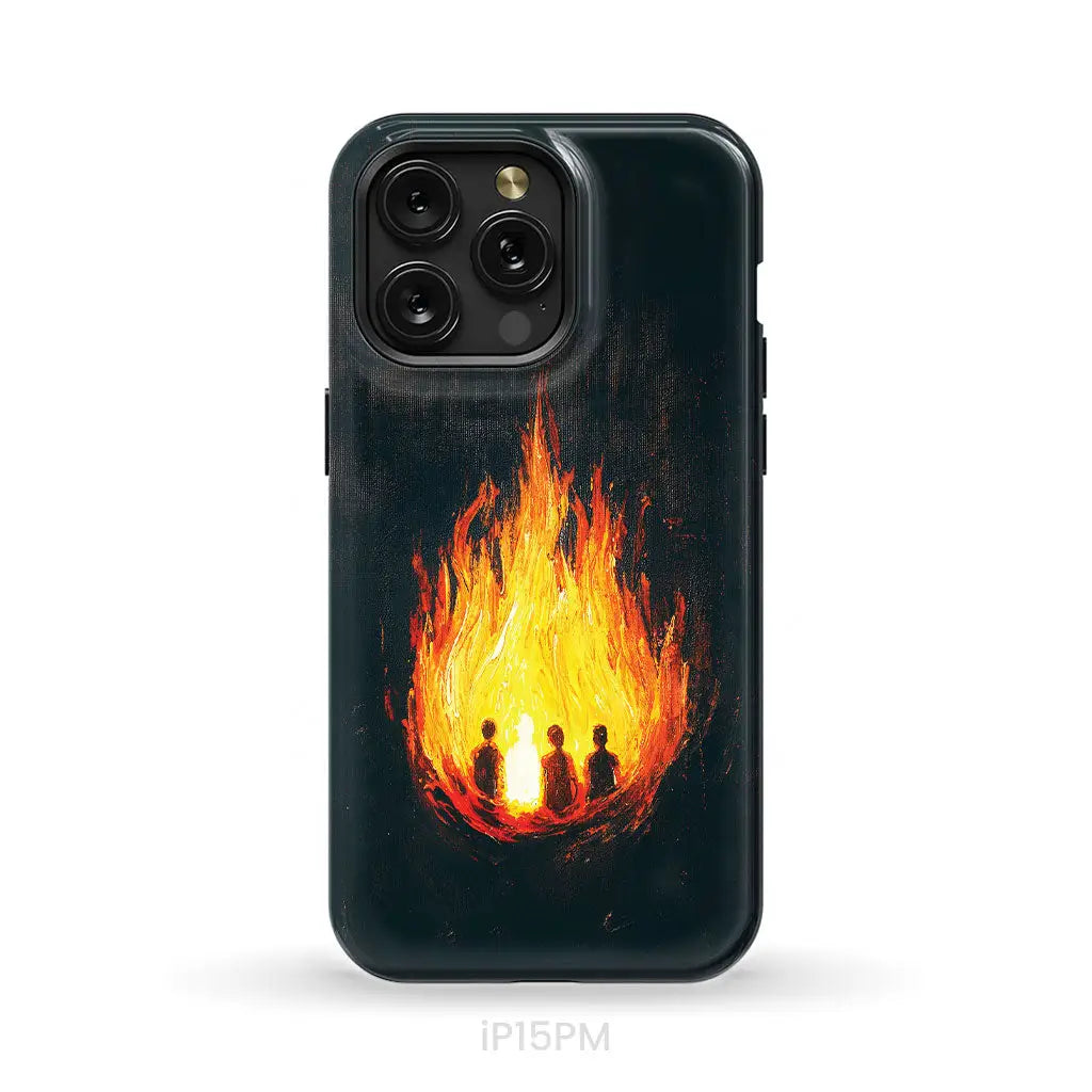 The Fiery Furnace Phone Case (Shadrach Meshach Abednego with Son of God) iPhone 15 Pro Max / Tough Case