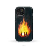 The Fiery Furnace Phone Case (Shadrach Meshach Abednego with Son of God) iPhone 15 / Tough Case