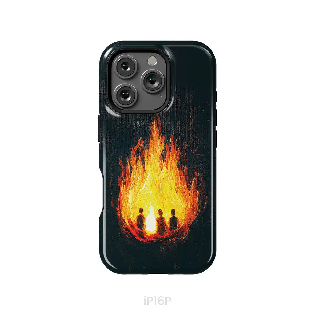 The Fiery Furnace Phone Case (Shadrach Meshach Abednego with Son of God) iPhone 16 Pro / Tough Case