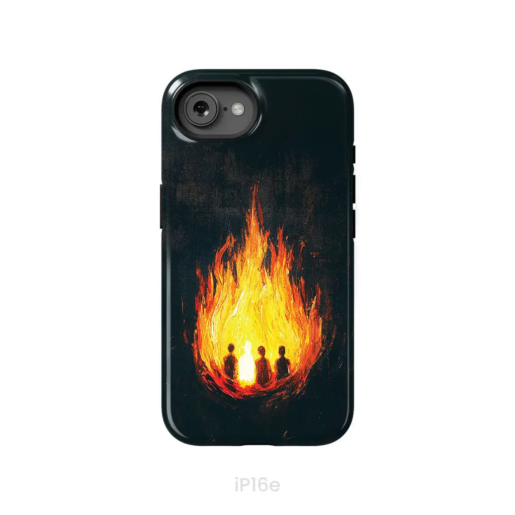 The Fiery Furnace Phone Case (Shadrach Meshach Abednego with Son of God) iPhone 16e / Tough Case