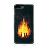 The Fiery Furnace Phone Case (Shadrach Meshach Abednego with Son of God) iPhone 8 Plus / Tough Case