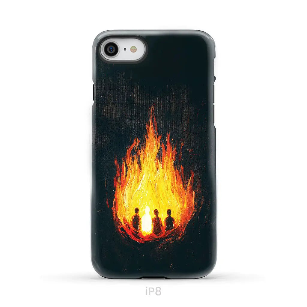 The Fiery Furnace Phone Case (Shadrach Meshach Abednego with Son of God) iPhone 8 / Tough Case