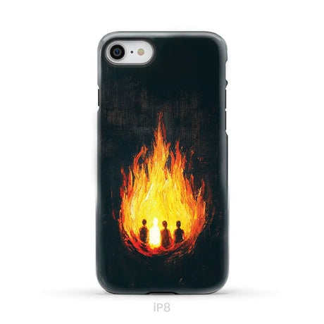 The Fiery Furnace Phone Case (Shadrach Meshach Abednego with Son of God) iPhone 8 / Tough Case