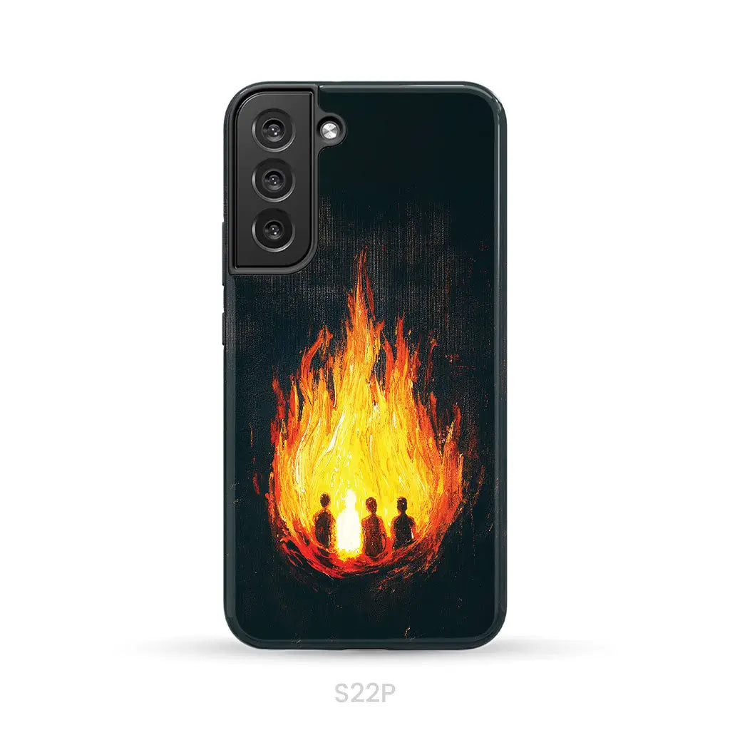 The Fiery Furnace Phone Case (Shadrach Meshach Abednego with Son of God) Samsung Galaxy S22 Plus / Tough Case