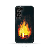 The Fiery Furnace Phone Case (Shadrach Meshach Abednego with Son of God) Samsung Galaxy S23 Plus / Tough Case