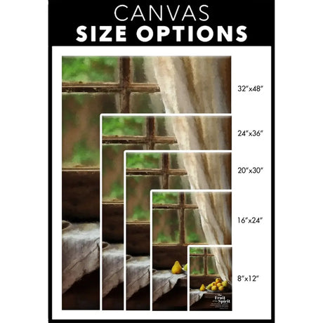 The Fruit Of The Spirit Vintage Window Canvas Size Options