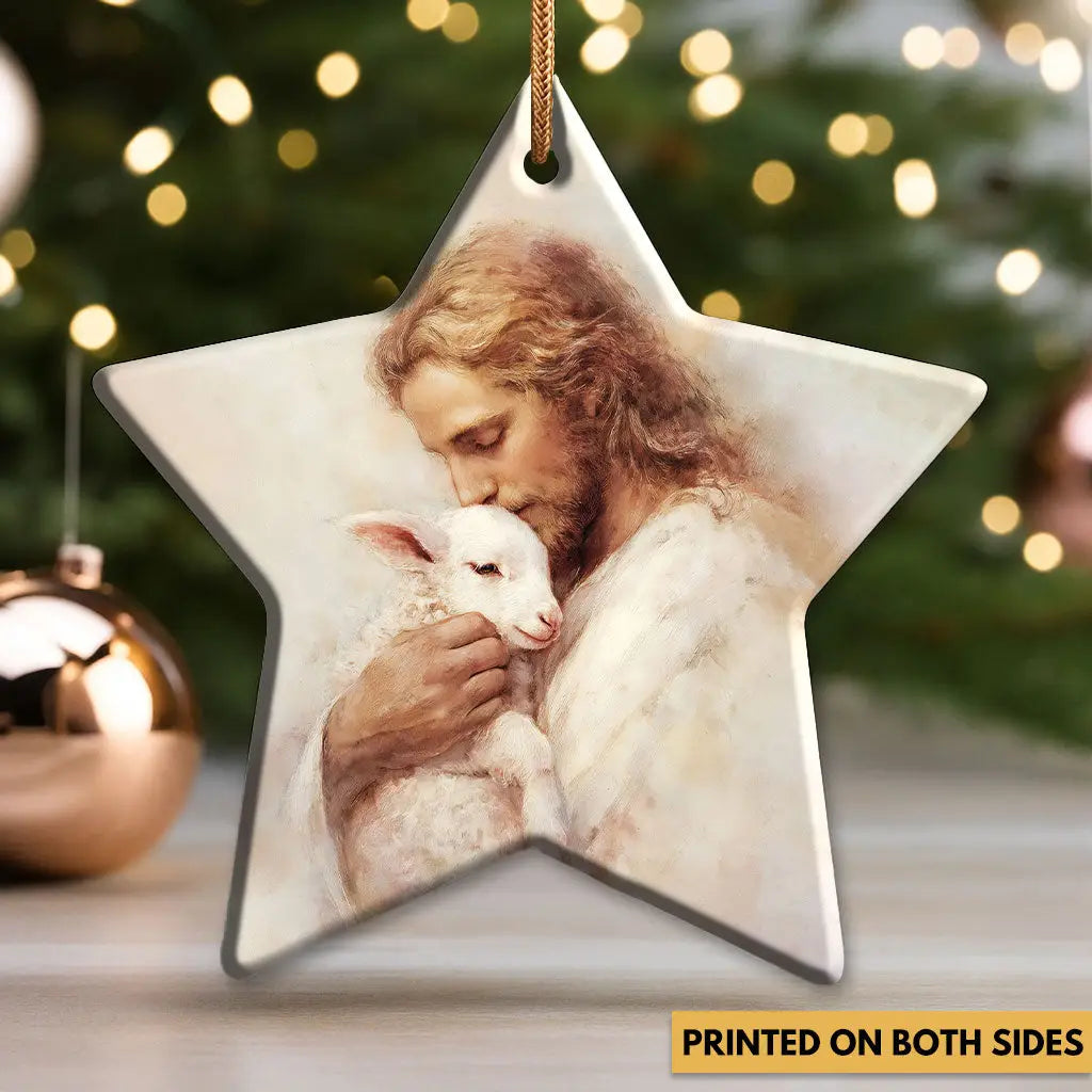 The Good Shepherd Ornament, Jesus with Lamb, Christian Gifts