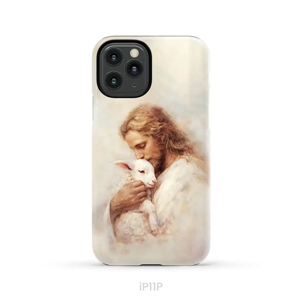 The Good Shepherd – Jesus with Lamb Phone Case iPhone 11 Pro / Tough Case