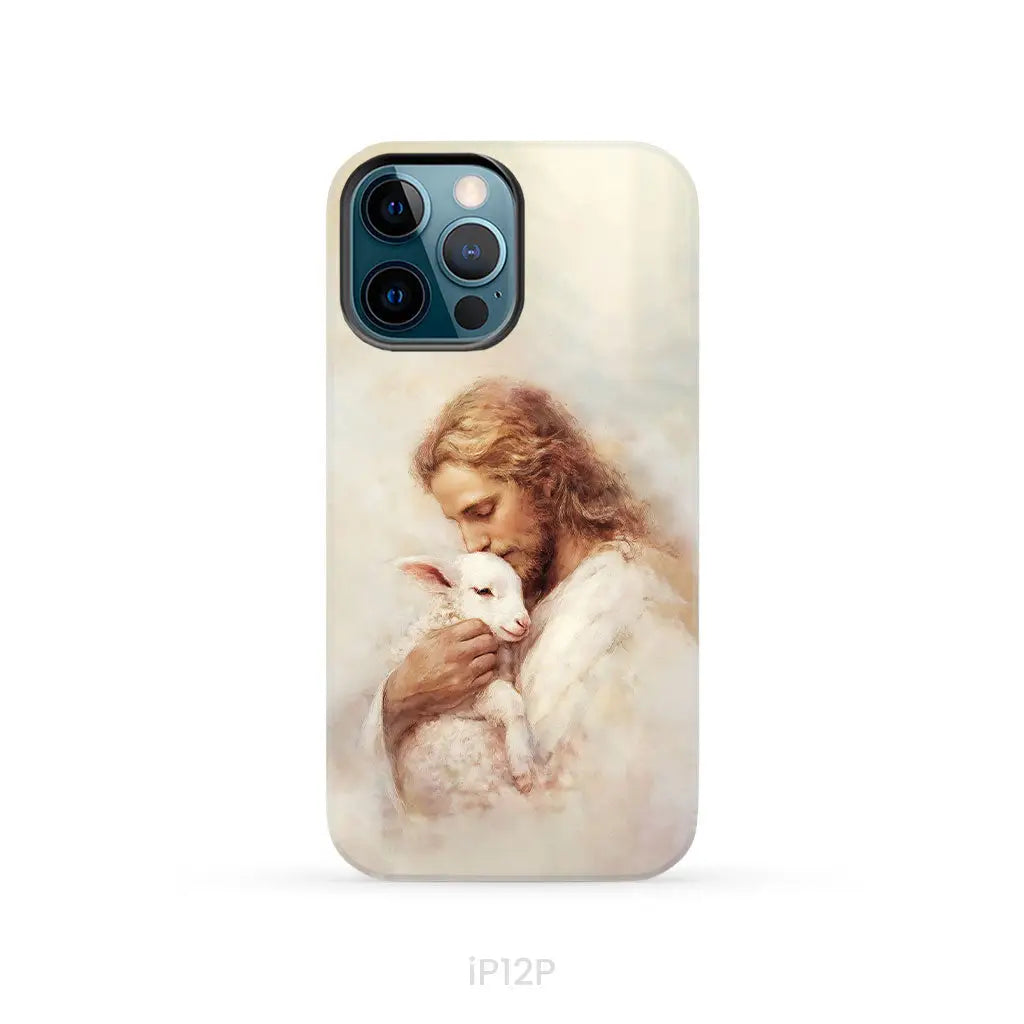 The Good Shepherd – Jesus with Lamb Phone Case iPhone 12 Pro / Tough Case
