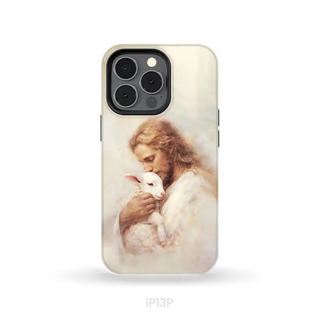 The Good Shepherd – Jesus with Lamb Phone Case iPhone 13 Pro / Tough Case
