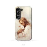 The Good Shepherd – Jesus with Lamb Phone Case Samsung Galaxy S23 (Not for S23 FE) / Tough Case