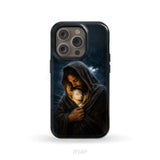 The Good Shepherd Shelters His Lamb In The Rain – Luke 15 – Christian Phone Case iPhone 14 Pro / Tough Case