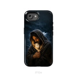 The Good Shepherd Shelters His Lamb In The Rain – Luke 15 – Christian Phone Case iPhone 16e / Tough Case