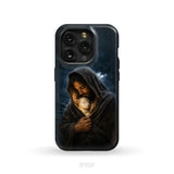 The Good Shepherd Shelters His Lamb In The Rain – Luke 15 – Christian Phone Case iPhone 15 Pro / Tough Case