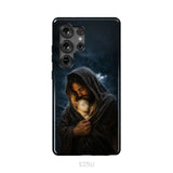 The Good Shepherd Shelters His Lamb In The Rain – Luke 15 – Christian Phone Case Samsung Galaxy S25 Ultra / Tough Case