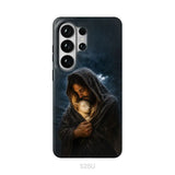 The Good Shepherd Shelters His Lamb In The Rain – Luke 15 – Christian Phone Case Samsung Galaxy S26 Ultra / Tough Case
