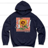 The Joy of Lord is my Strength Sunflower Hoodie Navy / S