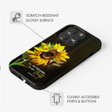 The Joy Of Lord Is My Strength Sunflower Hummingbird Scripture Phone Case