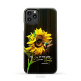 The Joy Of Lord Is My Strength Sunflower Hummingbird Phone Case iPhone 11 Pro Max / Tough