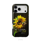 The Joy Of The Lord Is My Strength Sunflower Hummingbird Phone Case iPhone 17 Pro Max / Tough Case