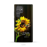 The Joy Of Lord Is My Strength Sunflower Hummingbird Phone Case Samsung Galaxy S22 Ultra / Tough