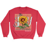 The Joy of Lord is my Strength Sunflower Sweatshirt Red / S