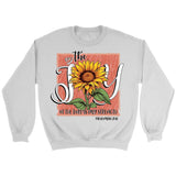 The Joy of Lord is my Strength Sunflower Sweatshirt White / S