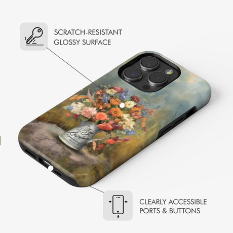 The Joy of Lord is Your Strength Nehemiah 8:10 Flower Butterfly Phone Case