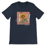 The Joy of the Lord is my Strength Sunflower T-shirt Navy / S