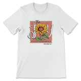 The Joy of the Lord is my Strength Sunflower T-shirt White / S