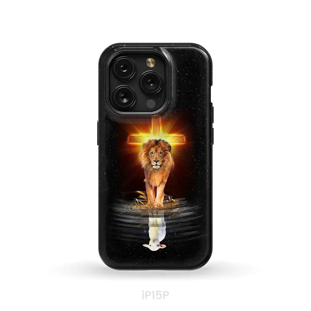 The Lion of Judah and the Lamb of God Christian Phone Case