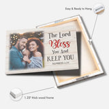 The Lord Bless You and Keep You Canvas – Personalized with Photo