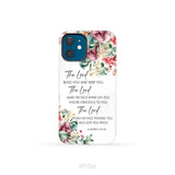 The Lord Bless You And Keep You Floral Numbers 6:24-26 Phone Case iPhone 12 Mini / Tough Case