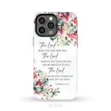 The Lord Bless You And Keep You Floral Numbers 6:24-26 Phone Case iPhone 13 Pro Max / Tough Case