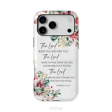 The Lord Bless You And Keep You Floral Numbers 6:24-26 Phone Case iPhone 17 Pro Max / Tough Case
