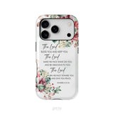 The Lord Bless You And Keep You Floral Numbers 6:24-26 Phone Case iPhone 17 Pro / Tough Case