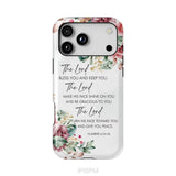 The Lord Bless You And Keep You Floral Numbers 6:24-26 Phone Case iPhone 18 Pro Max / Tough Case