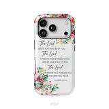 The Lord Bless You And Keep You Floral Numbers 6:24-26 Phone Case iPhone 18 Pro / Tough Case