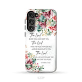 The Lord Bless You And Keep You Floral Numbers 6:24-26 Phone Case Samsung Galaxy S23 Plus / Tough Case
