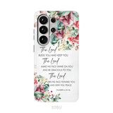 The Lord Bless You And Keep You Floral Numbers 6:24-26 Phone Case Samsung Galaxy S26 Ultra / Tough Case