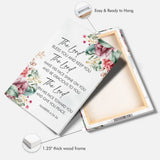 Floral Christian phone case displaying Numbers 6:24-26, ideal for faith-based inspiration.