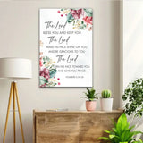 Christian phone case featuring Numbers 6:24-26 with floral design, inspirational gift.