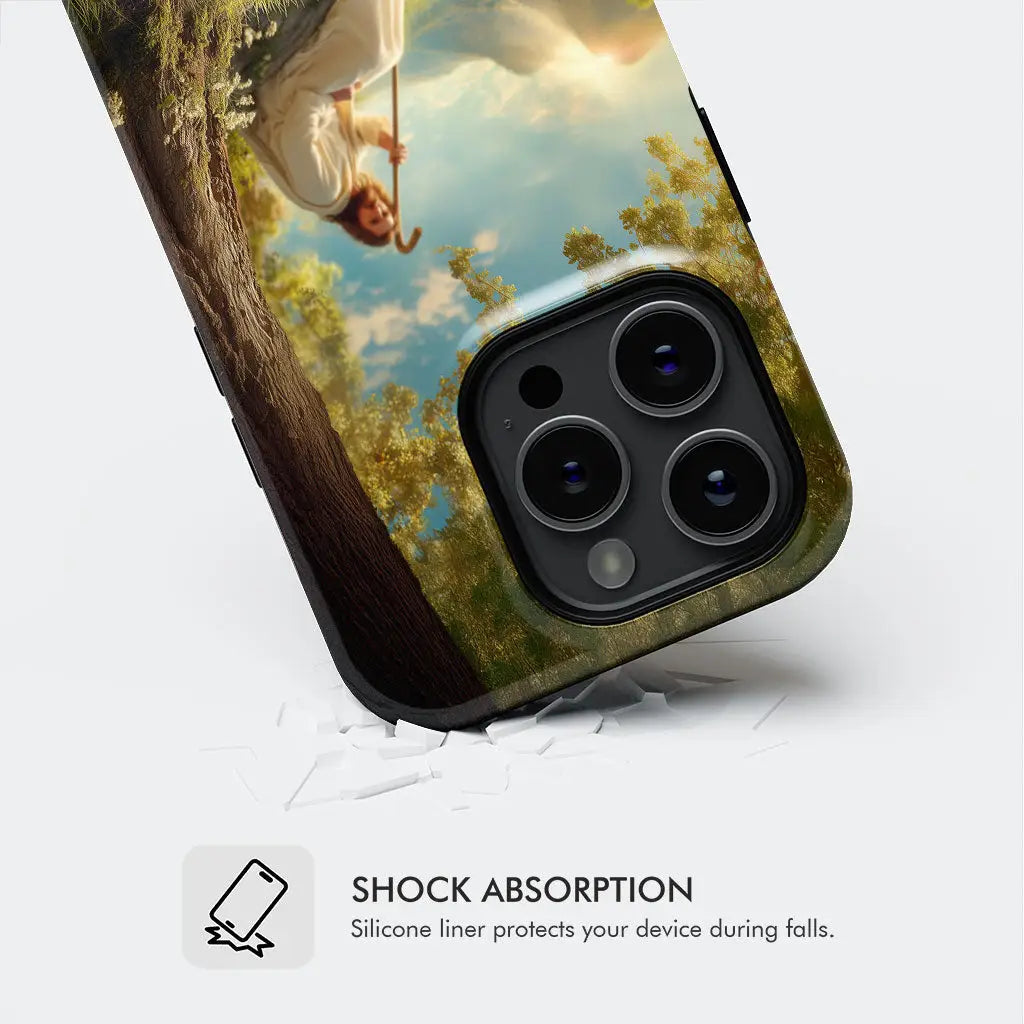 Faith-based phone case inspired by Psalm 23:1—symbol of peace and protection.